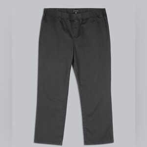 Eileen Fisher soft cotton stretch denim vintage black size large